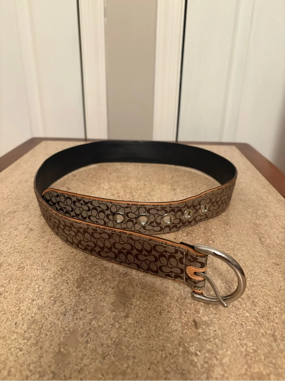 Coach | Accessories | Coach Brown Signature Canvas Belt With  display picture 2